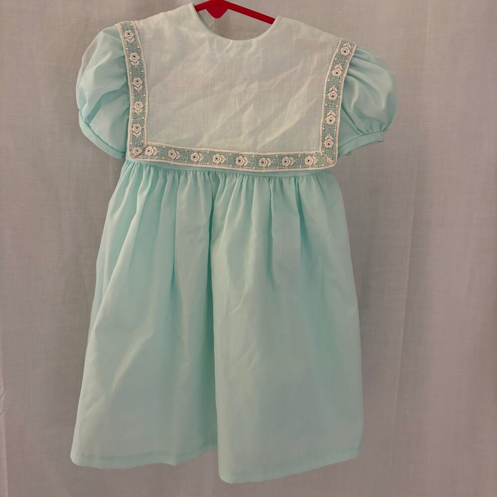 Funtasia Too Dallas Toddler Girls Vintage Dress Floral Embroidery Size 4T